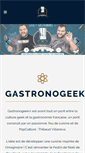 Mobile Screenshot of gastronogeek.com